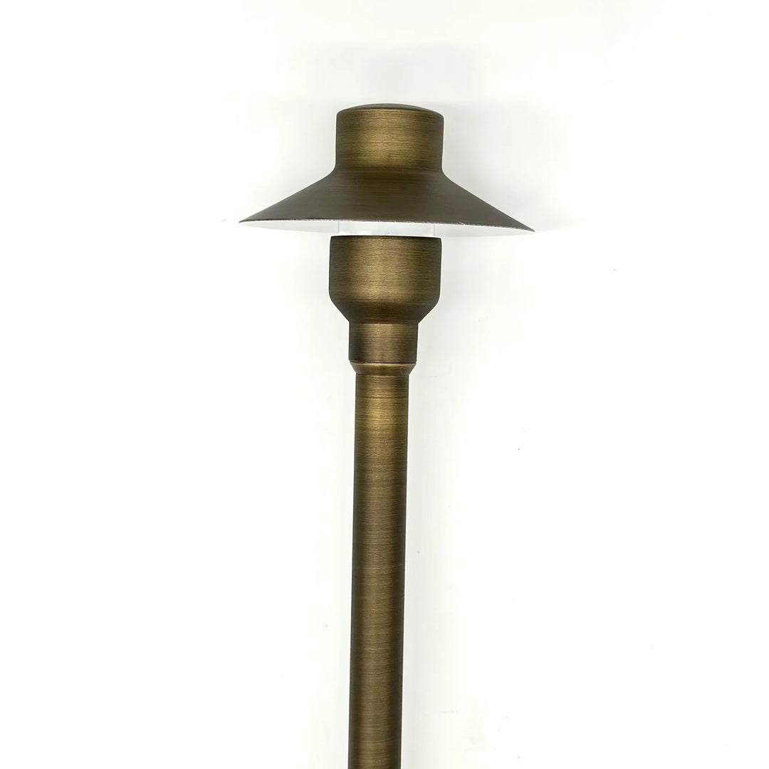 Outdoor Landscape Lighting LED 12V Low Voltage BPLP09 Tulay SH 18" Antique Brass Path Light Low Voltage Outdoor Lighting