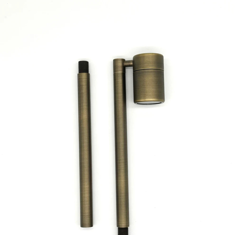 Outdoor Landscape Lighting LED 12V Low Voltage BPLP05 Rondo Brass Adjustable Path Light Low Voltage Outdoor Lighting