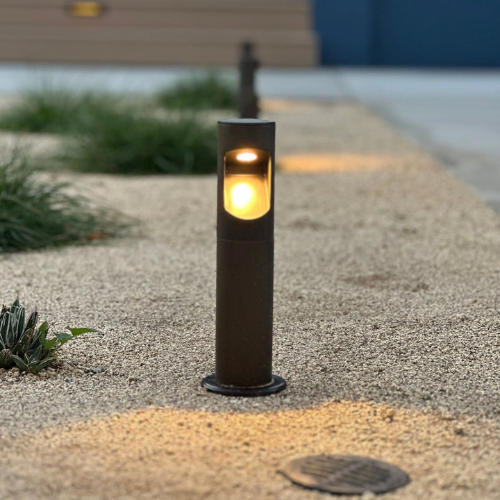 Outdoor Landscape Lighting LED 12V Low Voltage BPLP02 Boyd Brass Bollard 3000K Warm White Integrated LED Low Voltage Driveway Light Outdoor Landscape Lighting