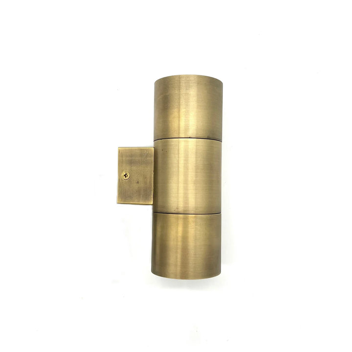 Outdoor Landscape Lighting LED 12V Low Voltage SCSP01 Stelvio Sconce Antique Brass Finish Up/Down Light Low Voltage Outdoor Lighting