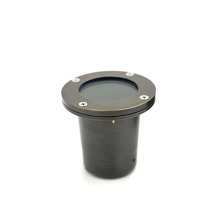 Outdoor Landscape Lighting LED 12V Low Voltage UNBP06 Rein Brown Brass In-Ground Well Light Low Voltage Outdoor Lighting