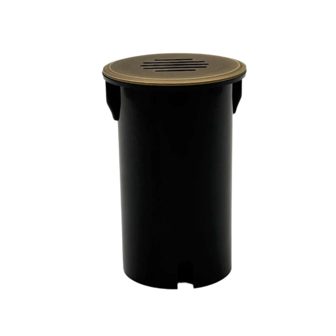 Outdoor Landscape Lighting LED 12V Low Voltage UNBP02 Stelvio Cast Brass In-Ground Well Light Low Voltage Landscape Lighting