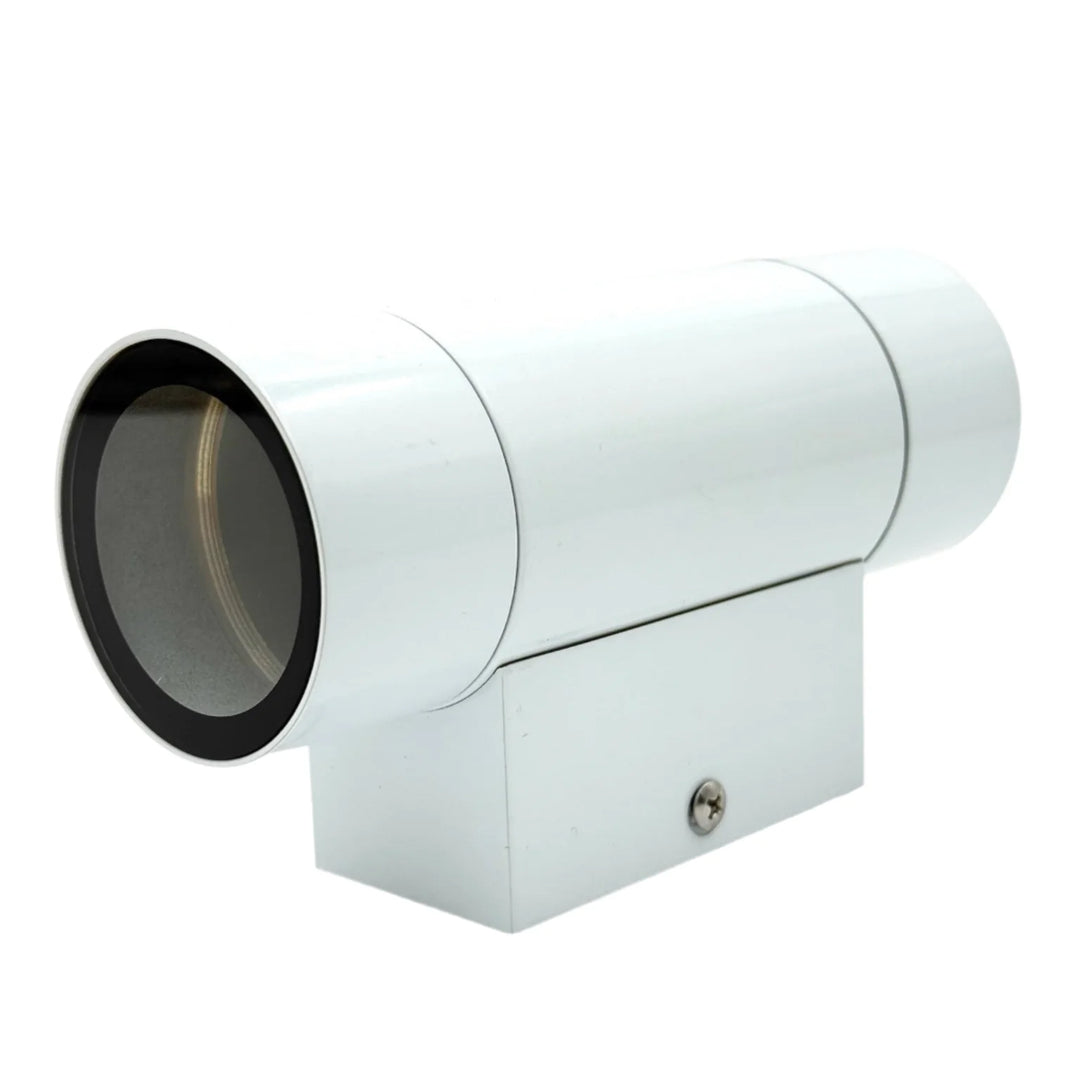 Outdoor Landscape Lighting LED 12V Low Voltage SCSP02 Stelvio Sconce White Finish Up/Down Light Low Voltage Outdoor Lighting