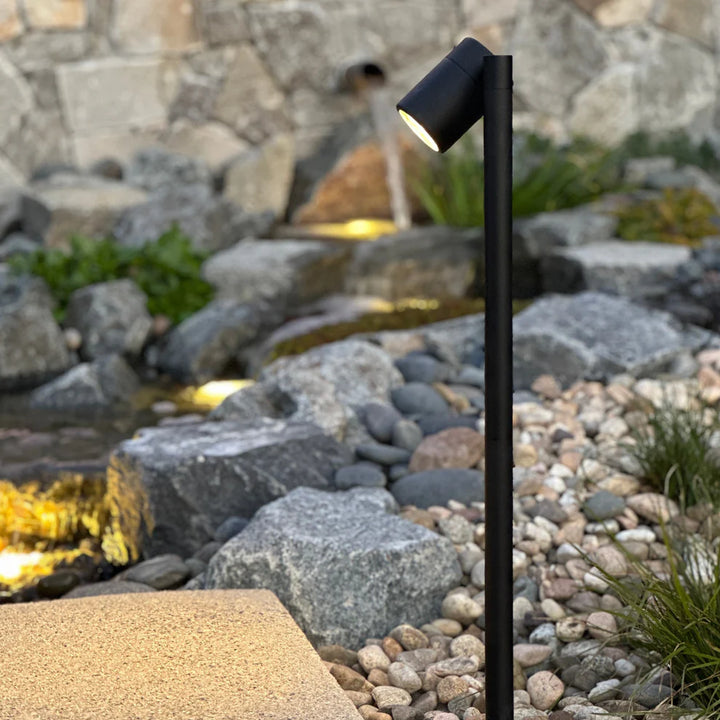 Outdoor Landscape Lighting LED 12V Low Voltage BPLP05 Rondo Brass Adjustable Path Light Low Voltage Outdoor Lighting