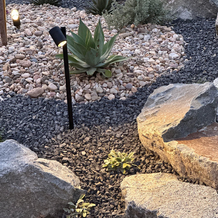 Outdoor Landscape Lighting LED 12V Low Voltage BPLP05 Rondo Brass Adjustable Path Light Low Voltage Outdoor Lighting