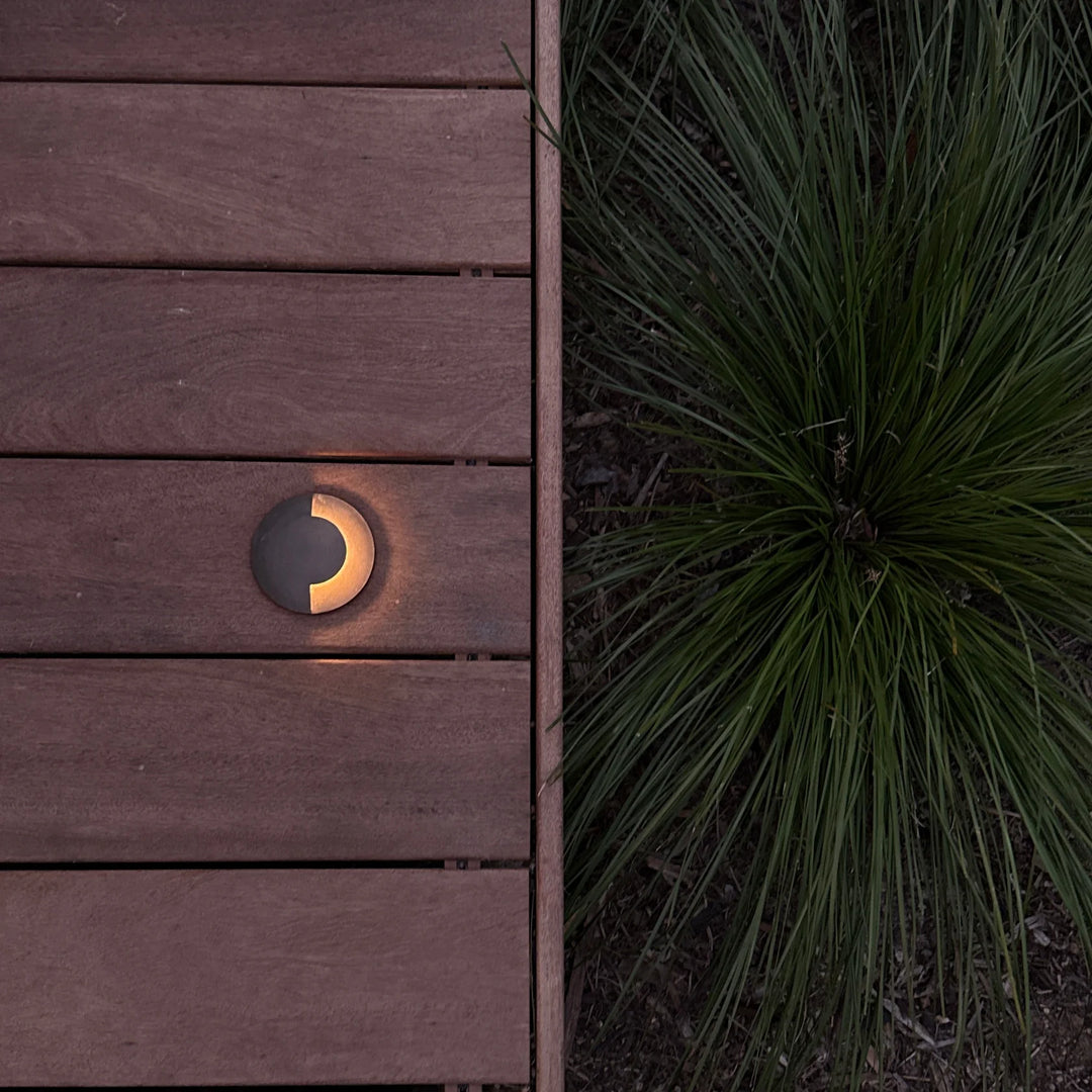 Outdoor Landscape Lighting LED 12V Low Voltage UNBP04 Stel-Path Antique Brass In-Ground Well Light Low Voltage Outdoor Lighting