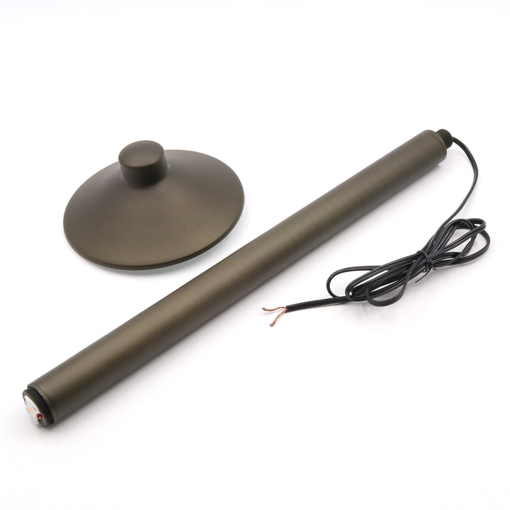Outdoor Landscape Lighting LED 12V Low Voltage IPL01 Solid Brass Mushroom Hat Path Light 5W Integrated LED 2700K Light Bronze Finish Low Voltage Landscape Lighting