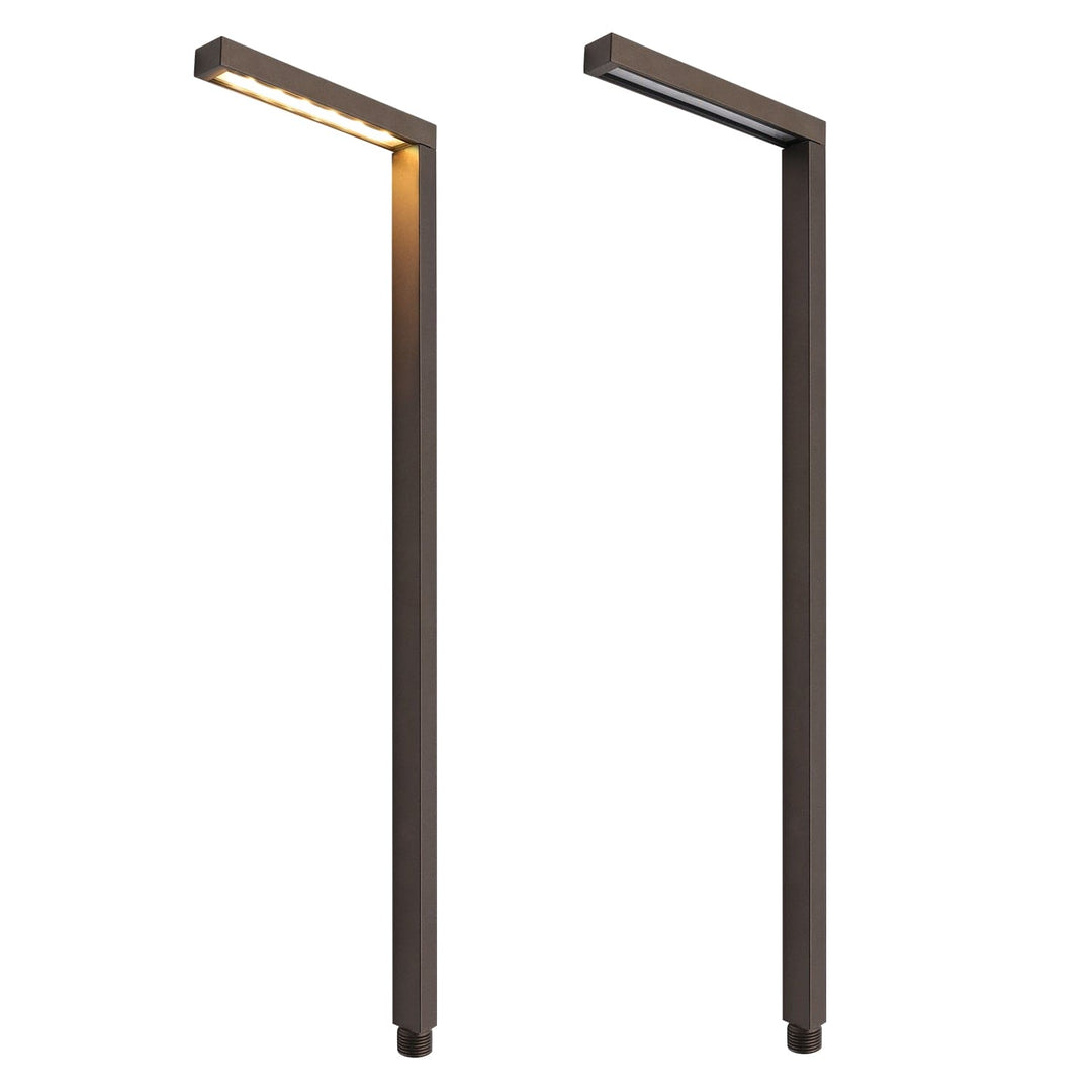 Outdoor Landscape Lighting LED 12V Low Voltage IPL02A Aluminum Adjustable 1/2/3W 2700K Integrated LED Path Light Brown Finish Low Voltage Landscape Lighting