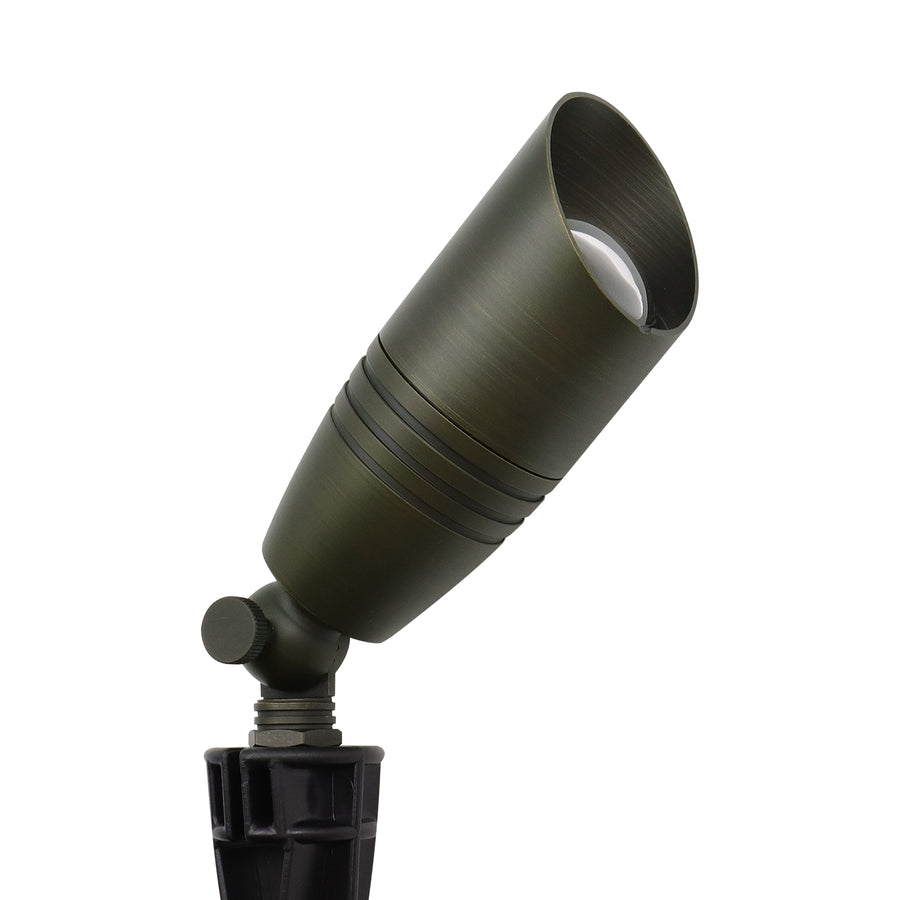 Outdoor Landscape Lighting LED 12V Low Voltage IUL01 Low Voltage Brass Adjustable 3W-12W Integrated 2700K LED Spot Light Outdoor Landscape Lighting