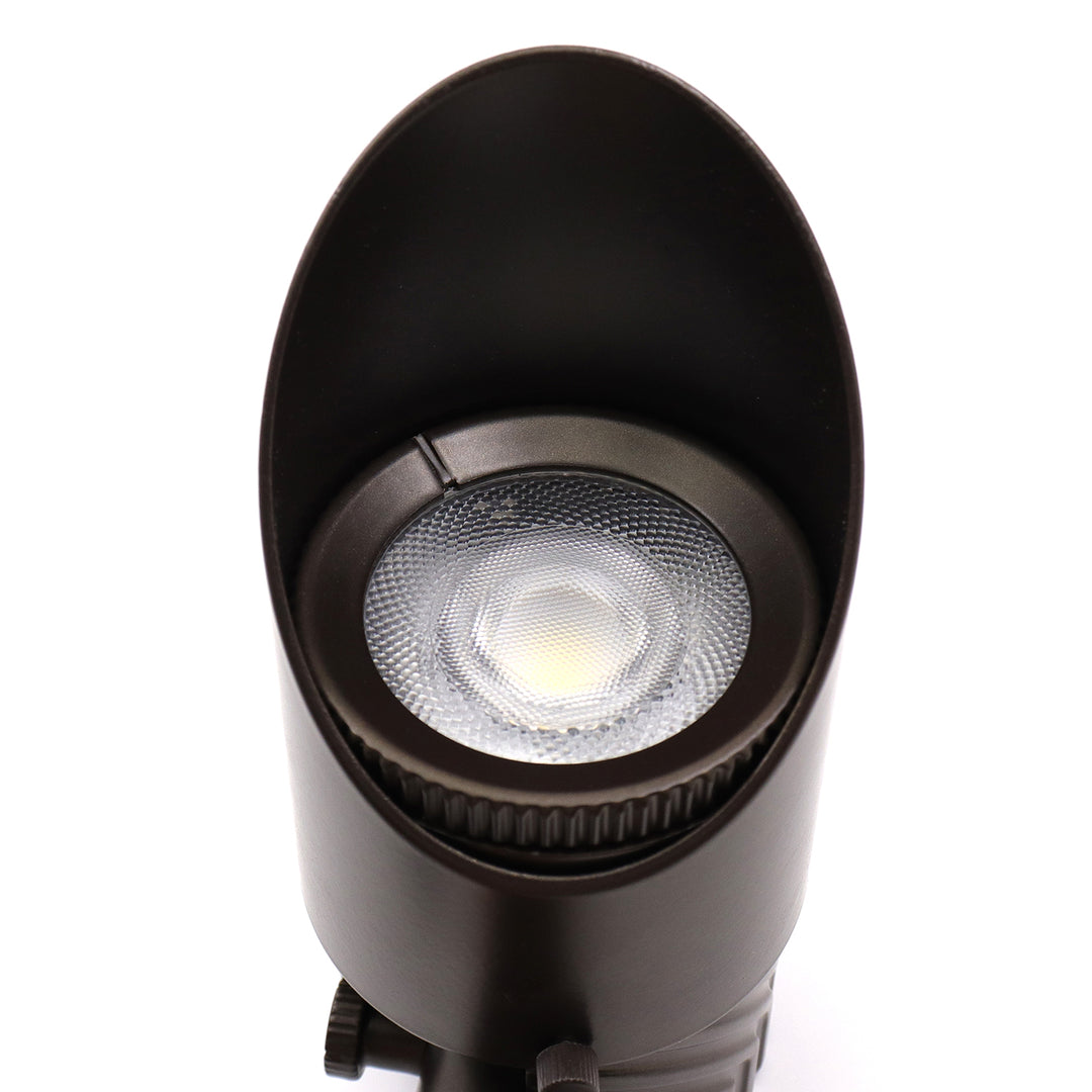 Outdoor Landscape Lighting LED 12V Low Voltage IUL02A Low Voltage Aluminum Adjustable Wattage 2700K Warm White Integrated LED Spotlight Outdoor Landscape Lighting