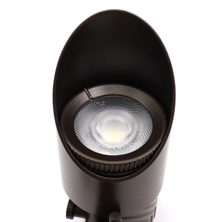 Outdoor Landscape Lighting LED 12V Low Voltage IUL02A Low Voltage Aluminum Adjustable Wattage 2700K Warm White Integrated LED Spotlight Outdoor Landscape Lighting