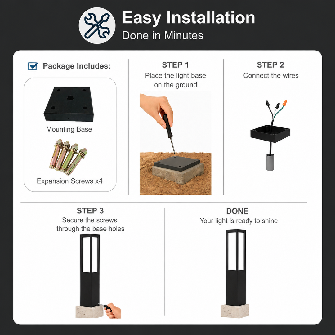 Outdoor Landscape Lighting LED 12V Low Voltage CPLA14 DC12V Low Voltage Integrated 28W 32" LED 3000K Outdoor Aluminum Ribbed Bollard Path Light Bolted Mount Base IP65 Waterproof