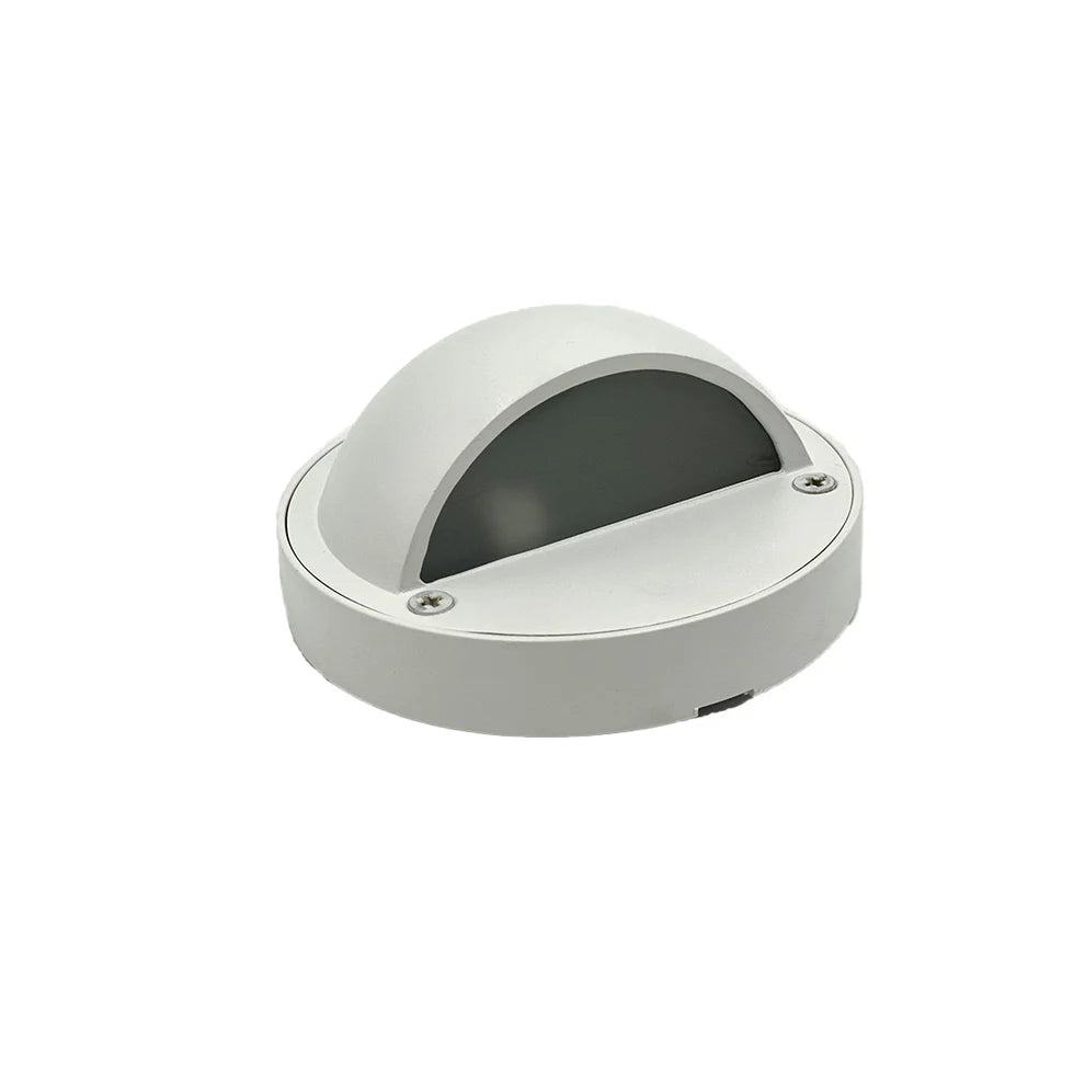 Outdoor Landscape Lighting LED 12V Low Voltage STBP06 Rein Cast Brass Round Half Moon Step Deck Light Low Voltage Outdoor Landscape Lighting