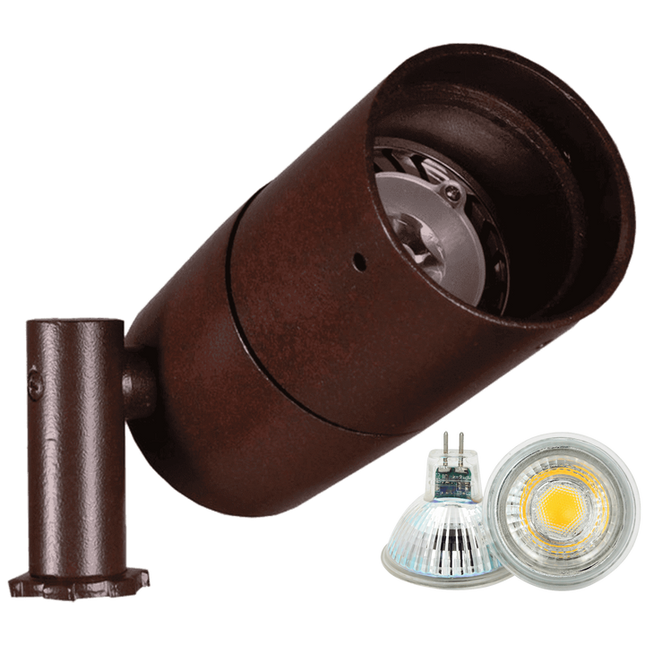 Outdoor Landscape Lighting LED 12V Low Voltage KL103 4x/8x/12x Package Low Voltage Modern Bullet Spotlight Aluminum Outdoor Lighting 6W 2700K Bulb