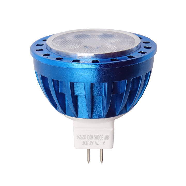 Outdoor Landscape Lighting LED 12V Low Voltage MR16 8W 2700K/3000K, Energy Saving 12V 30°/45°/60°, IP65 LED Light Bulb (LL168) 3000K