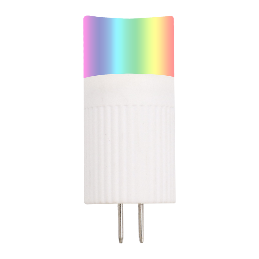 Outdoor Landscape Lighting LED 12V Low Voltage G4 RGB 2W 12V, Color Changing Bluetooth or WiFi Control Low Voltage IP65 Light Bulb for Outdoor Landscape Lighting (LL4R)