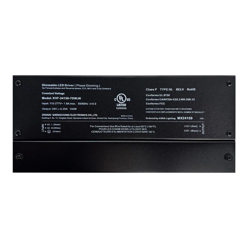 Outdoor Landscape Lighting LED 12V Low Voltage MX24 DC 24V Low Voltage Dimmable Transformers UL Listed LED Driver Outdoor Rated 150W