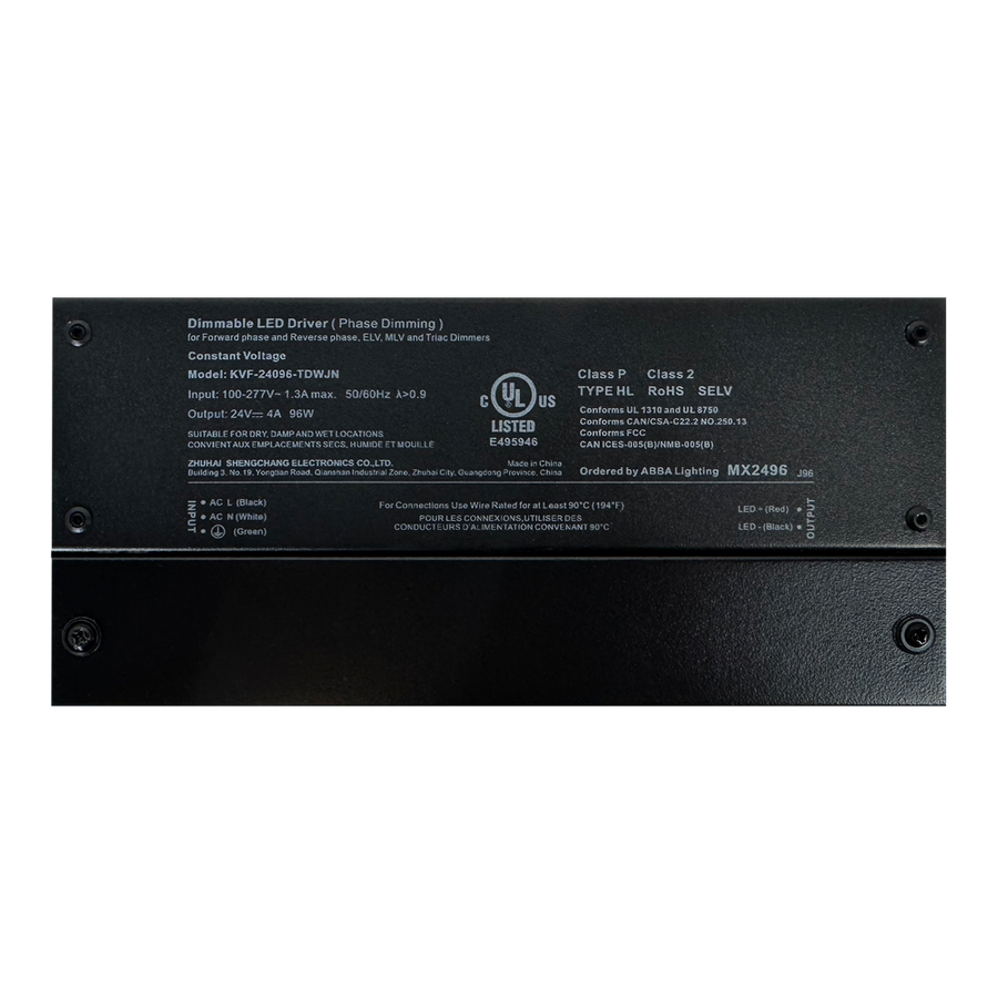 Outdoor Landscape Lighting LED 12V Low Voltage MX24 DC 24V Low Voltage Dimmable Transformers UL Listed LED Driver Outdoor Rated 96W