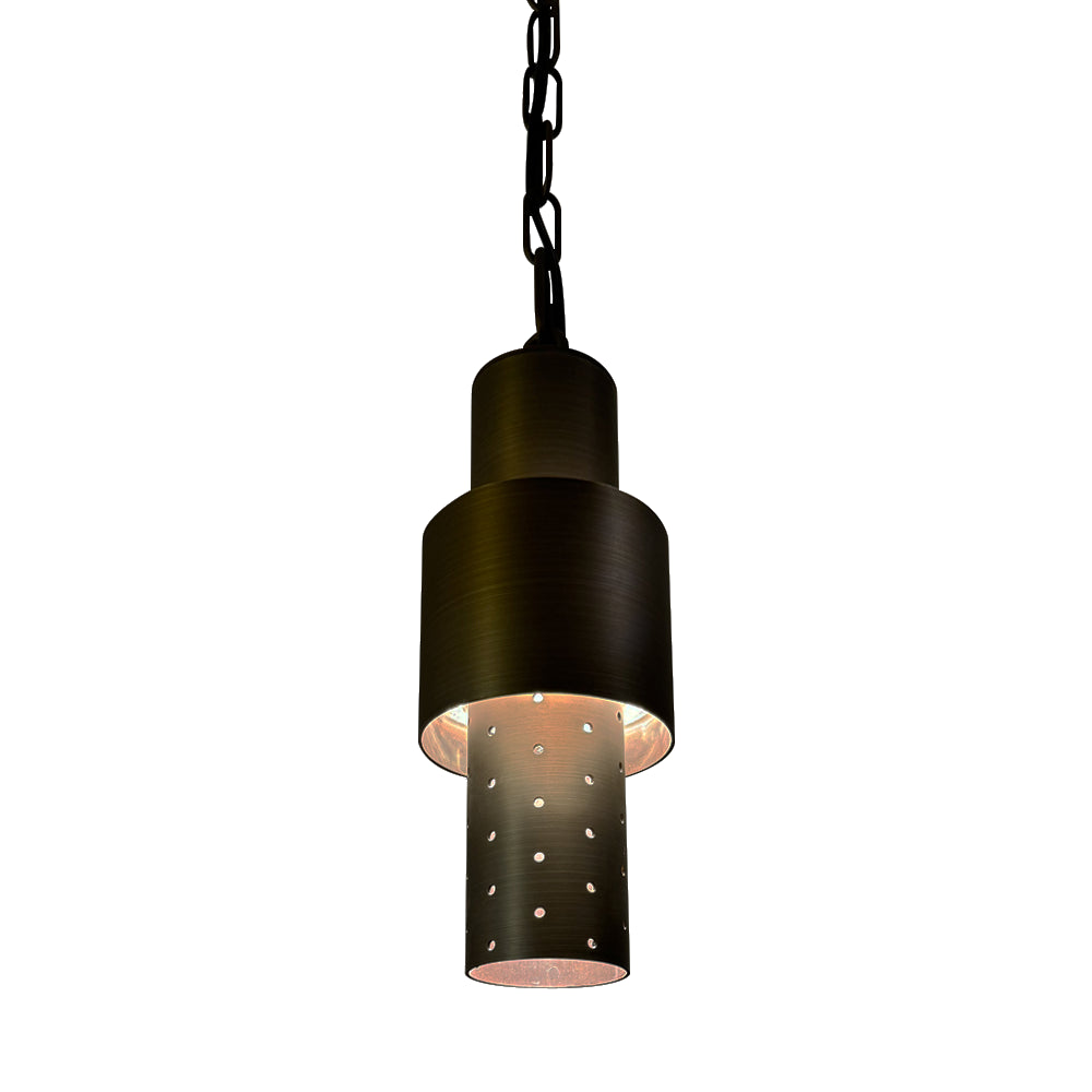 Outdoor Landscape Lighting LED 12V Low Voltage HLB02 4x/8x/12x Package LED 12V Low Voltage Brass Cylinder Pendant Light Hanging Downlight Fixture 5W 3000K Bulb