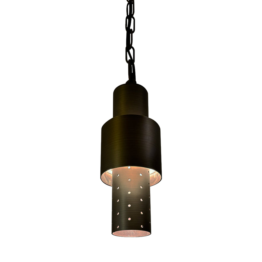 Outdoor Landscape Lighting LED 12V Low Voltage HLB02 4x/8x/12x Package LED 12V Low Voltage Brass Cylinder Pendant Light Hanging Downlight Fixture 5W 3000K Bulb