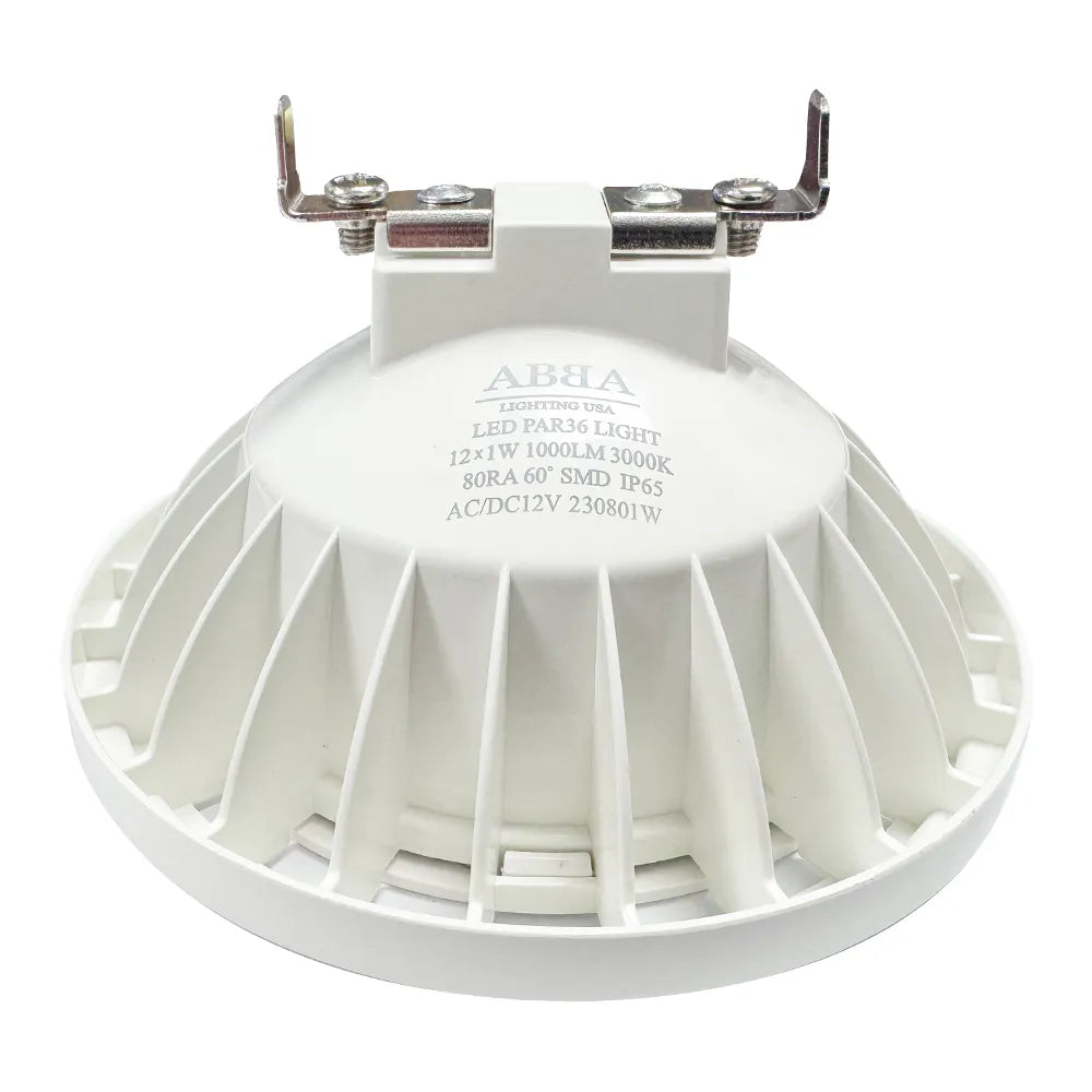 Outdoor Landscape Lighting LED 12V Low Voltage PAR36 12W DC24V Low Voltage LED 60° Aluminum Light Bulb | Landscape Lighting Accessory