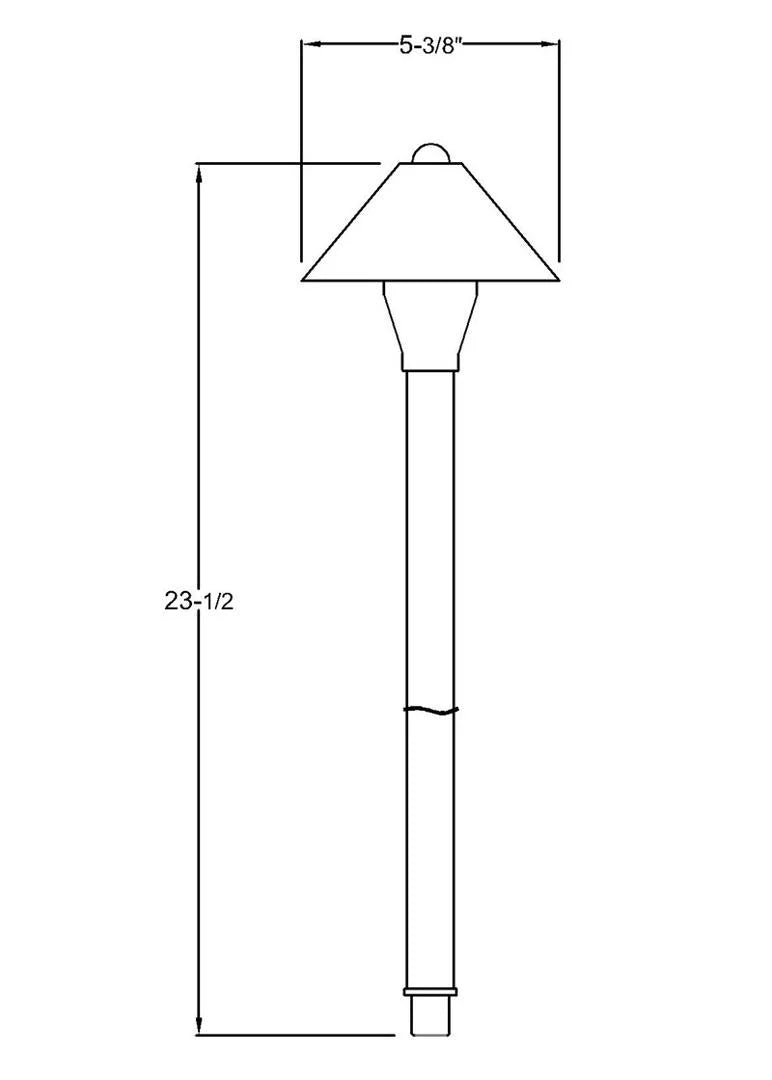 Outdoor Landscape Lighting LED 12V Low Voltage BPLP10 Mortirolo Antique Brass Path Light Low Voltage Outdoor Lighting