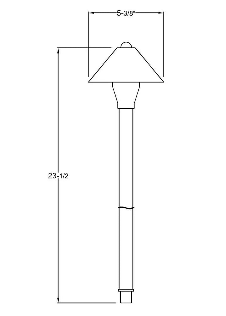 Outdoor Landscape Lighting LED 12V Low Voltage BPLP10 Mortirolo Antique Brass Path Light Low Voltage Outdoor Lighting