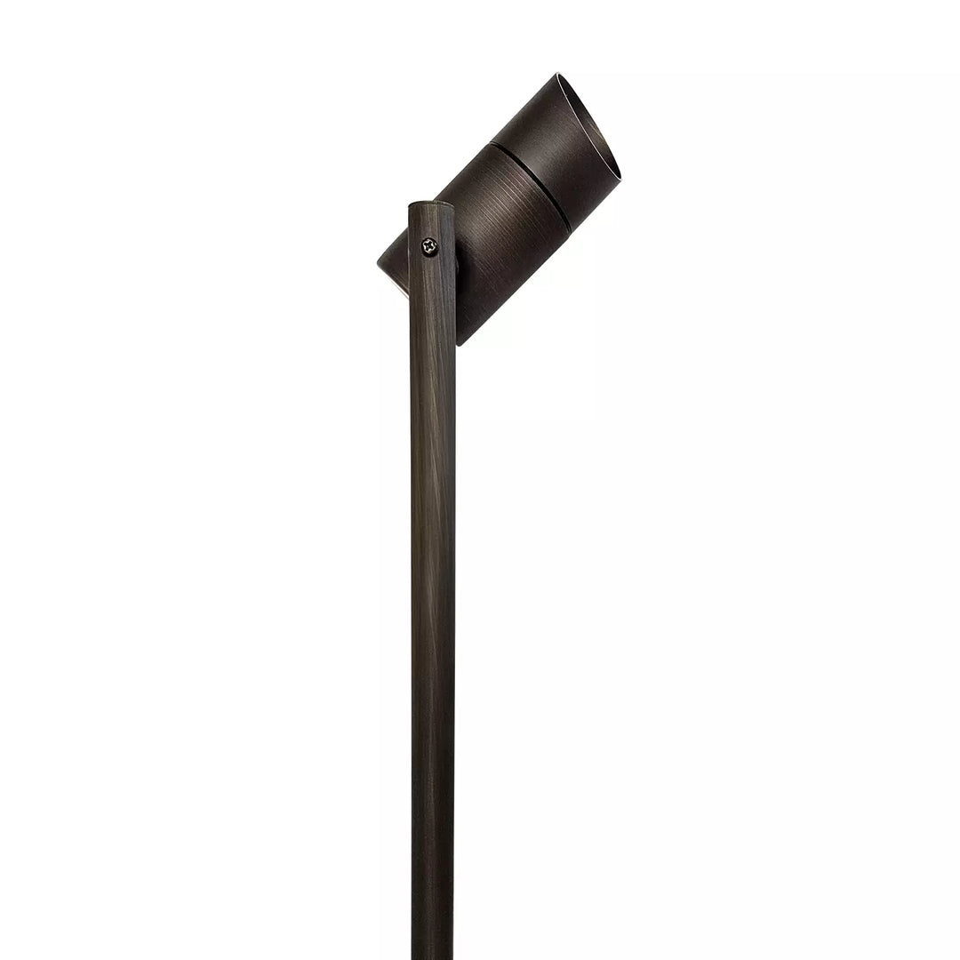 Outdoor Landscape Lighting LED 12V Low Voltage PL26B MR16 Solid Brass Path & Area Light, Light Bronze Finish Low Voltage Landscape Lighting