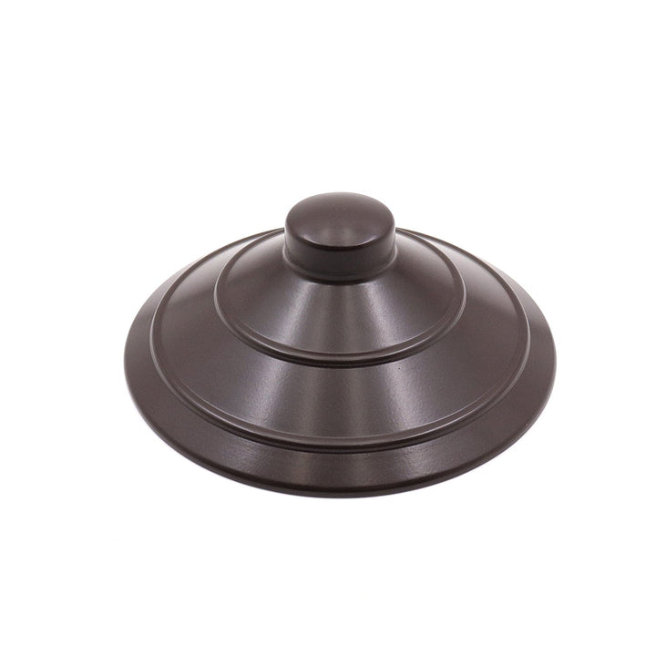 Outdoor Landscape Lighting LED 12V Low Voltage PL44A G4 Solid Aluminum Medium Mushroom Hat Path Light - Brown Finish Low Voltage Landscape Lighting