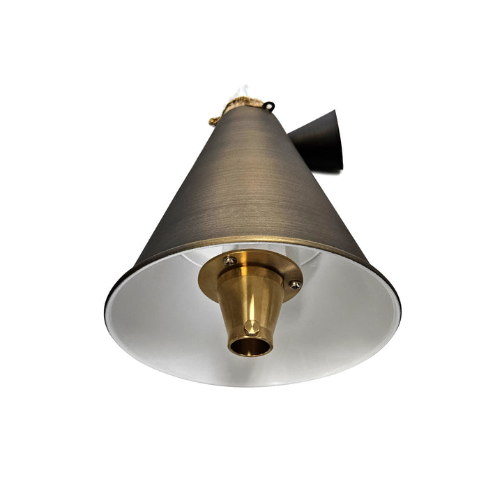 Outdoor Landscape Lighting LED 12V Low Voltage PL77B G4 Solid Brass 60" Tiki Torch Path Light - Light Bronze Finish Low Voltage Landscape Lighting