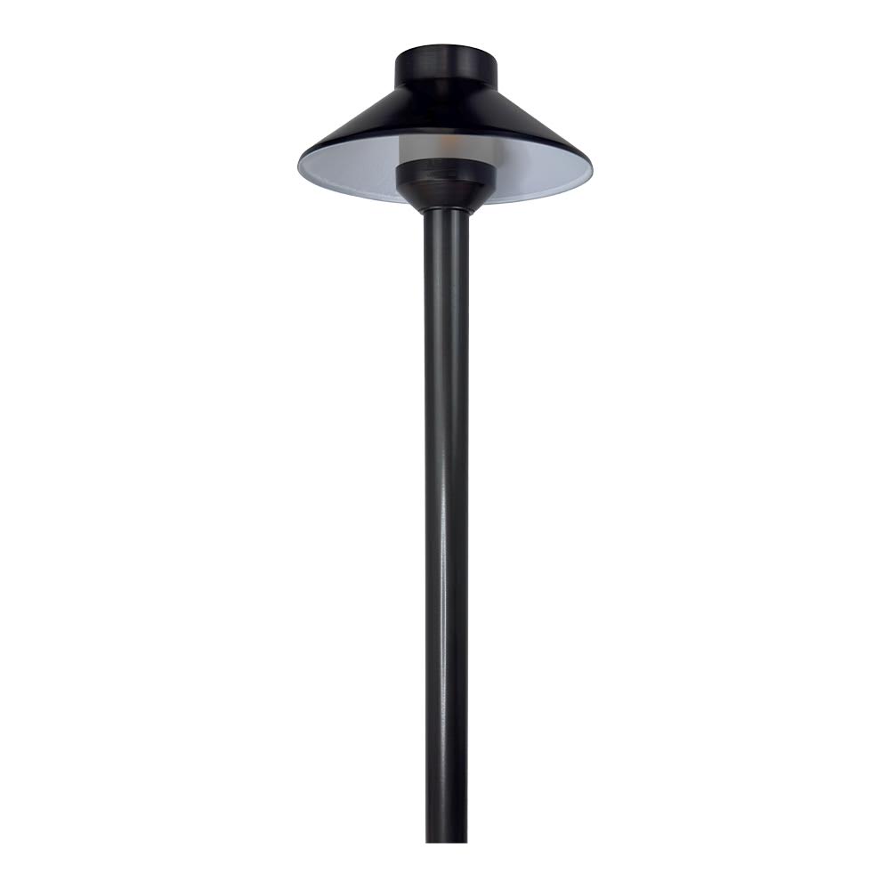 Outdoor Landscape Lighting LED 12V Low Voltage Complete Brass Driveway and Walkway Lighting Kit: Path Lights, Transformer, Wire & All Required Components