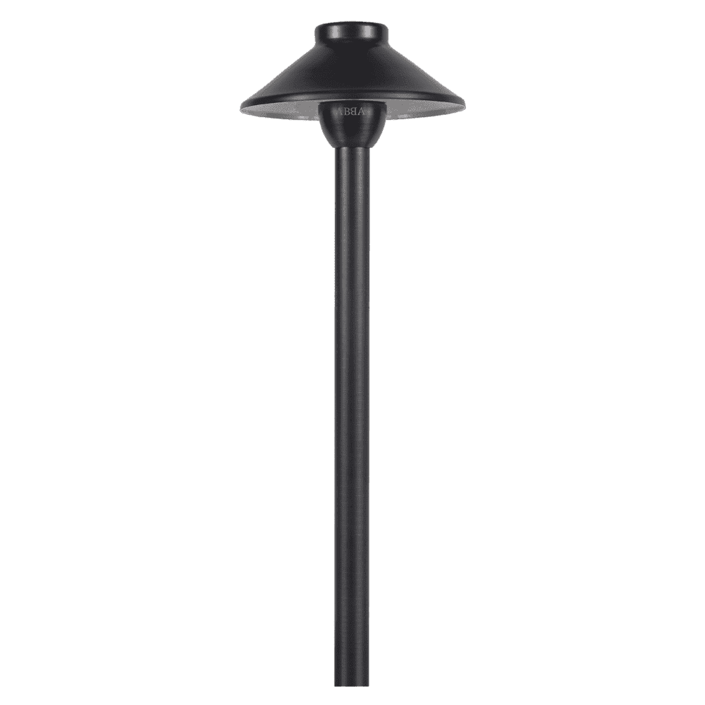 Outdoor Landscape Lighting LED 12V Low Voltage PLB02 Clear Lens Cast Brass Path Light | 12V Low Voltage Landscape Light Lamp Ready G4 Socket Black Brass
