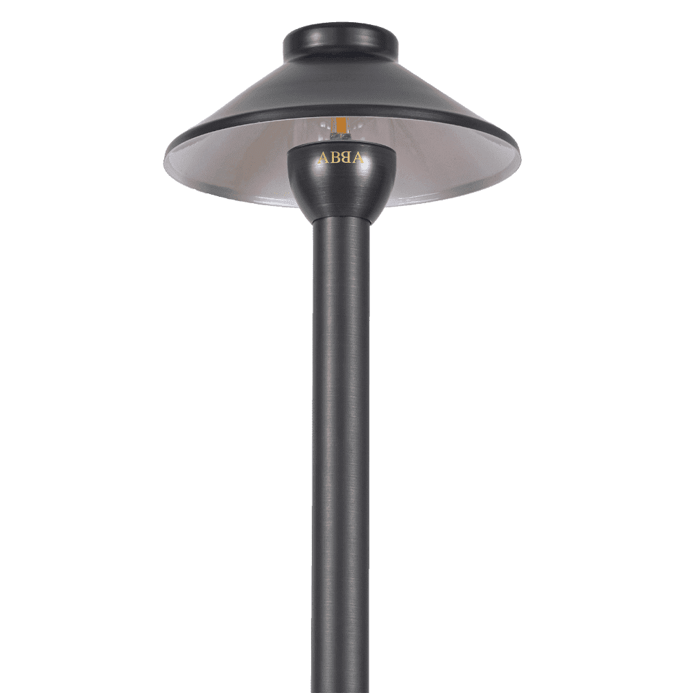 Outdoor Landscape Lighting LED 12V Low Voltage PLB02 Clear Lens Cast Brass Path Light | 12V Low Voltage Landscape Light Lamp Ready G4 Socket