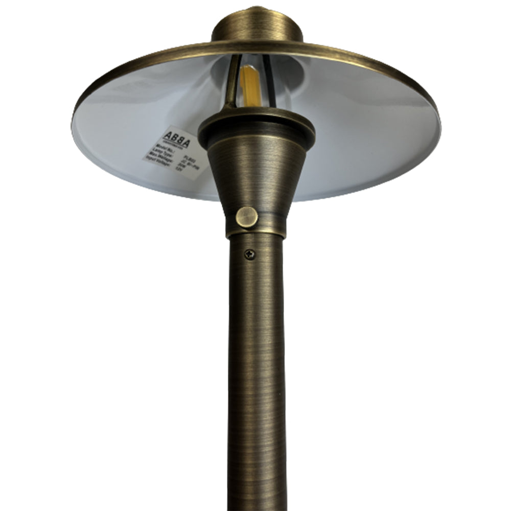 Outdoor Landscape Lighting LED 12V Low Voltage PLB03 Cast Brass Path Light | 12V Low Voltage Landscape Light Lamp Ready G4 Socket