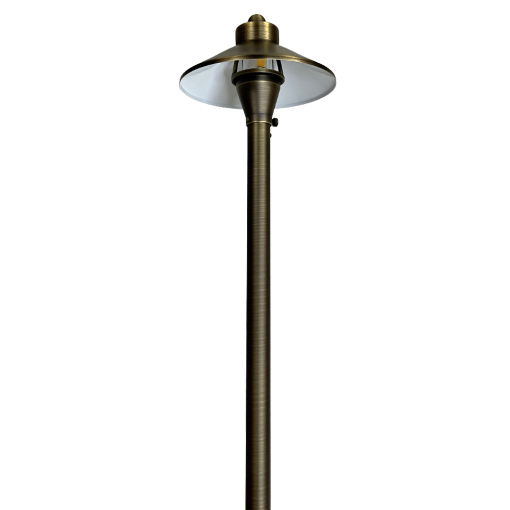 Outdoor Landscape Lighting LED 12V Low Voltage PLB03 4x/8x/12x Package LED 12V Low Voltage Brass Pathway Lights Outdoor Landscape Lighting Fixtures with G4 3W 3000K Bulb