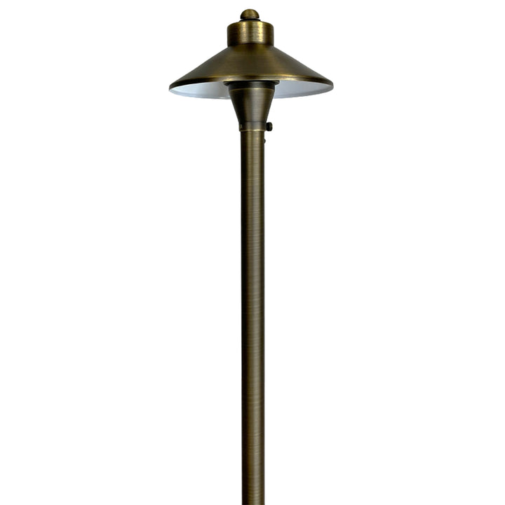 Outdoor Landscape Lighting LED 12V Low Voltage PLB03 Cast Brass Path Light | 12V Low Voltage Landscape Light Lamp Ready G4 Socket