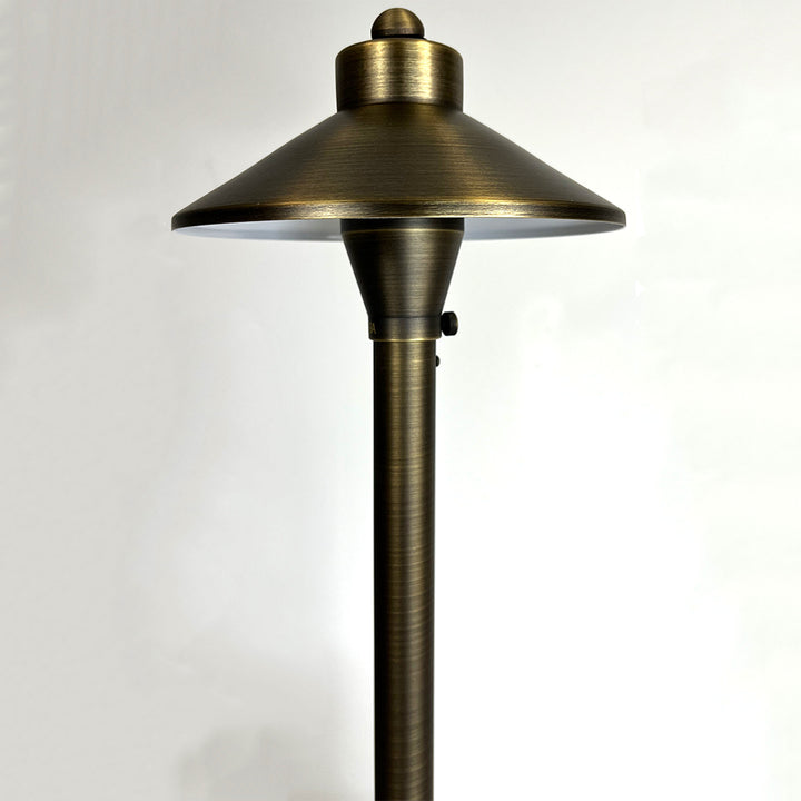 Outdoor Landscape Lighting LED 12V Low Voltage PLB03 Cast Brass Path Light | 12V Low Voltage Landscape Light Lamp Ready G4 Socket