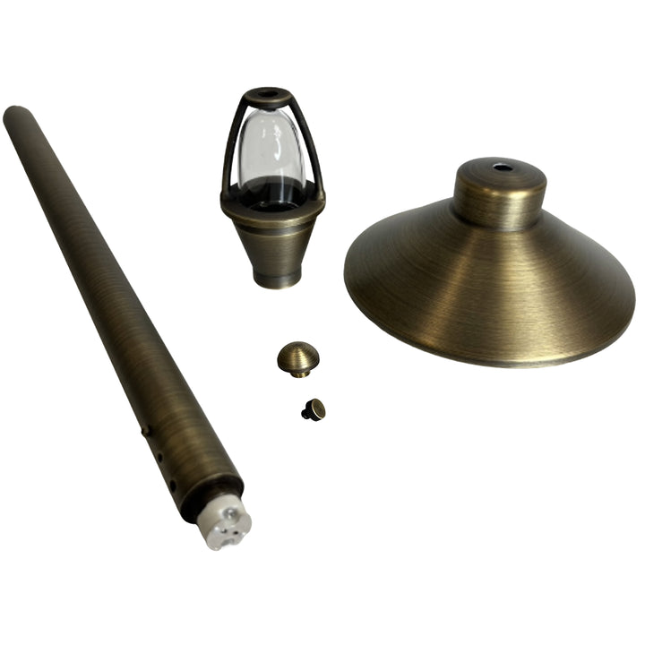 Outdoor Landscape Lighting LED 12V Low Voltage PLB03 Cast Brass Path Light | 12V Low Voltage Landscape Light Lamp Ready G4 Socket