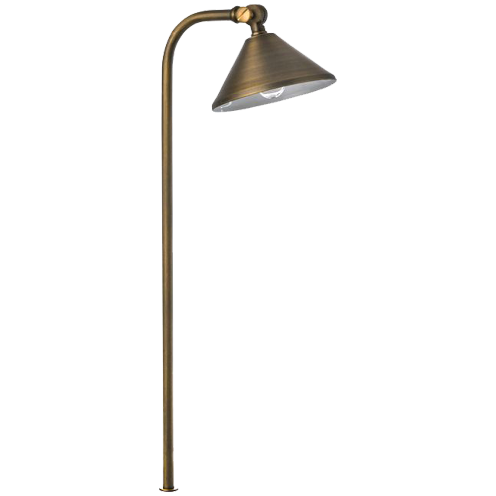 Outdoor Landscape Lighting LED 12V Low Voltage PLB05 Cast Brass Path Light | 12V Low Voltage Landscape Light Lamp Ready G4 Socket