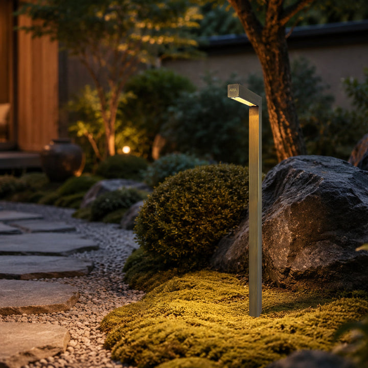 Outdoor Landscape Lighting LED 12V Low Voltage PLB07 Cast Brass Path Light | 3W 3000K Warm White Integrated LED 12V Low Voltage Landscape Light