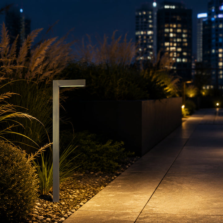Outdoor Landscape Lighting LED 12V Low Voltage PLB07 Cast Brass Path Light | 3W 3000K Warm White Integrated LED 12V Low Voltage Landscape Light