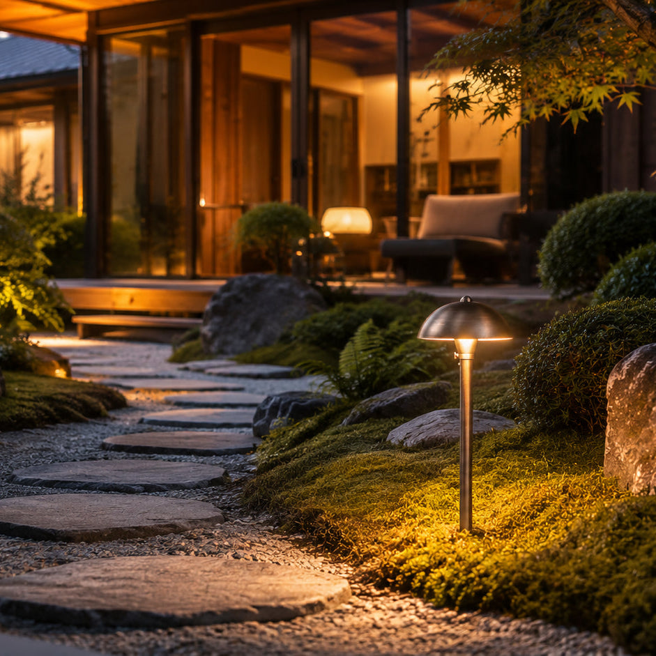 Outdoor Landscape Lighting LED 12V Low Voltage PLB08 Cast Brass Path Light | 12V Low Voltage Landscape Light Lamp Ready G4 Socket