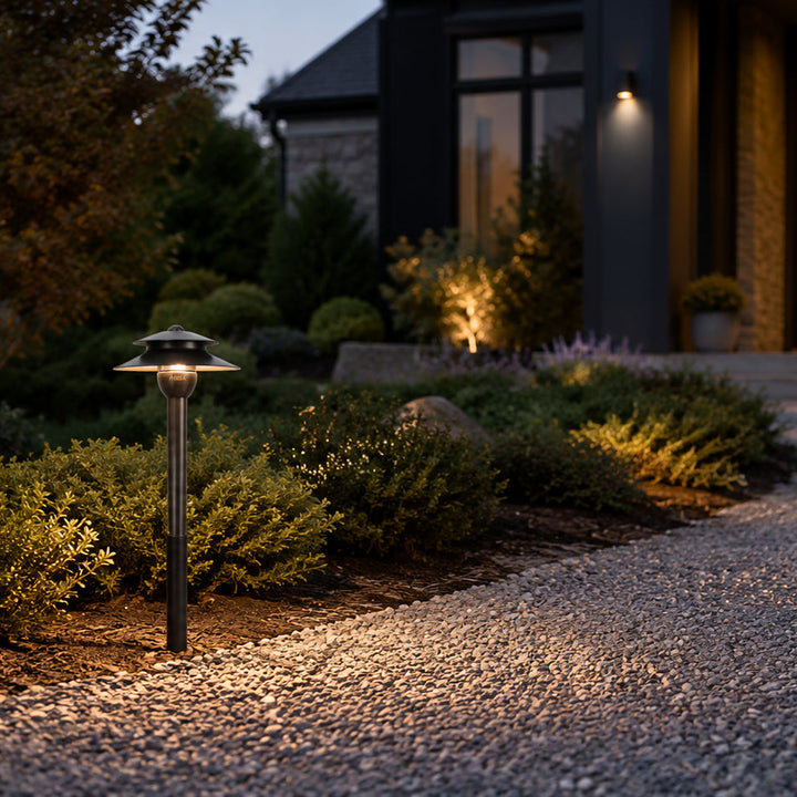 Outdoor Landscape Lighting LED 12V Low Voltage PLB13 Cast Brass Path Light | 12V Low Voltage Landscape Light Lamp Ready G4 Socket