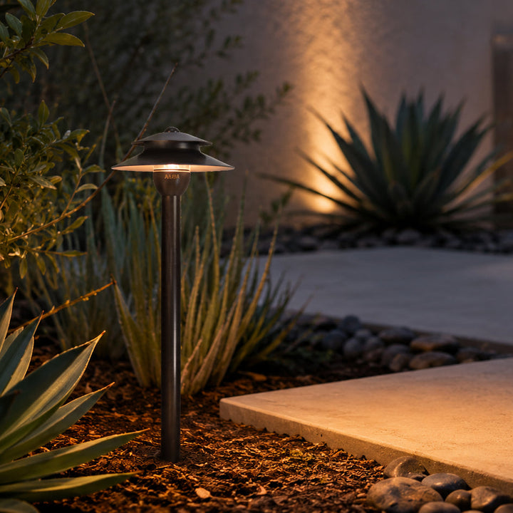 Outdoor Landscape Lighting LED 12V Low Voltage PLB13 Cast Brass Path Light | 12V Low Voltage Landscape Light Lamp Ready G4 Socket