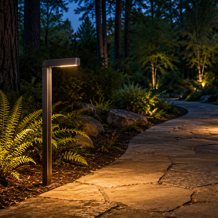 Outdoor Landscape Lighting LED 12V Low Voltage PLB14 Cast Brass Path Light | 3W 3000K Warm White Integrated LED 12V Low Voltage Landscape Light