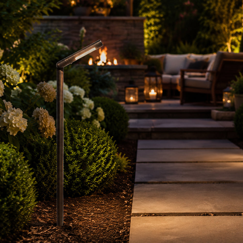 Outdoor Landscape Lighting LED 12V Low Voltage PLB16 Cast Brass Path Light | Lamp Ready 12V Low Voltage Landscape Light Lamp Ready G4 Socket