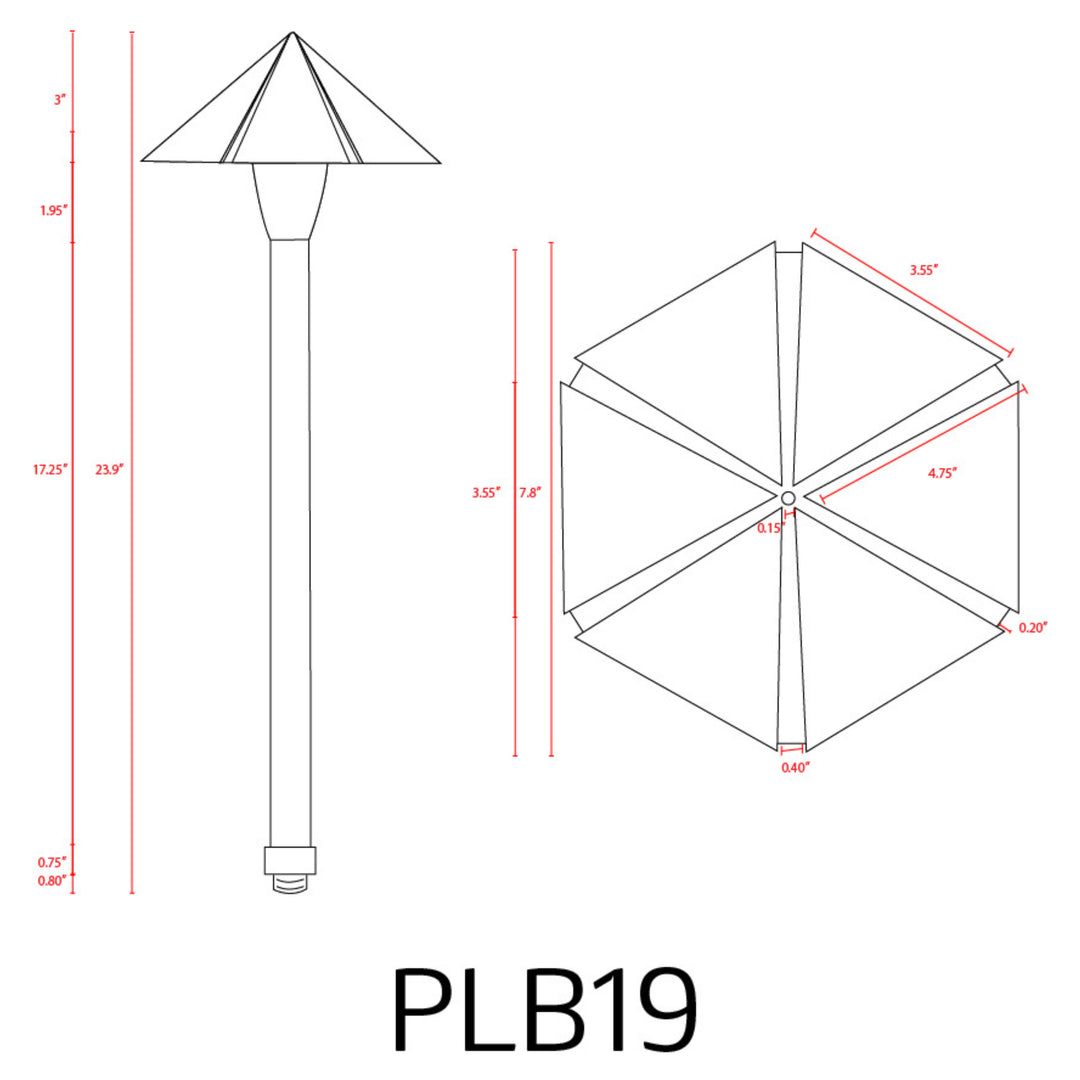 Outdoor Landscape Lighting LED 12V Low Voltage PLB19 Brass LED 12V Low Voltage Pathway Outdoor Lighting Landscape Fixture Lamp Ready G4 Socket