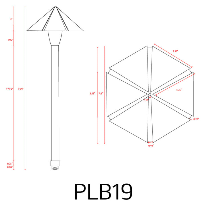 Outdoor Landscape Lighting LED 12V Low Voltage PLB19 Brass LED 12V Low Voltage Pathway Outdoor Lighting Landscape Fixture Lamp Ready G4 Socket