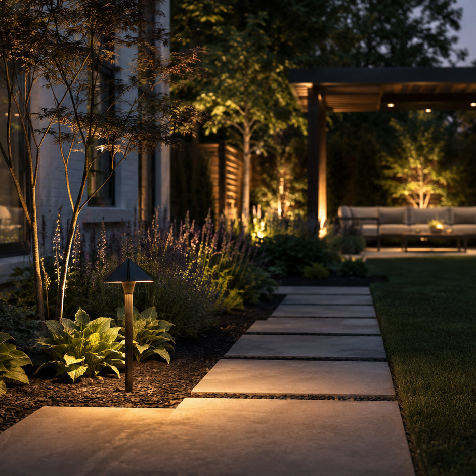 Outdoor Landscape Lighting LED 12V Low Voltage PLB19 Brass LED 12V Low Voltage Pathway Outdoor Lighting Landscape Fixture Lamp Ready G4 Socket