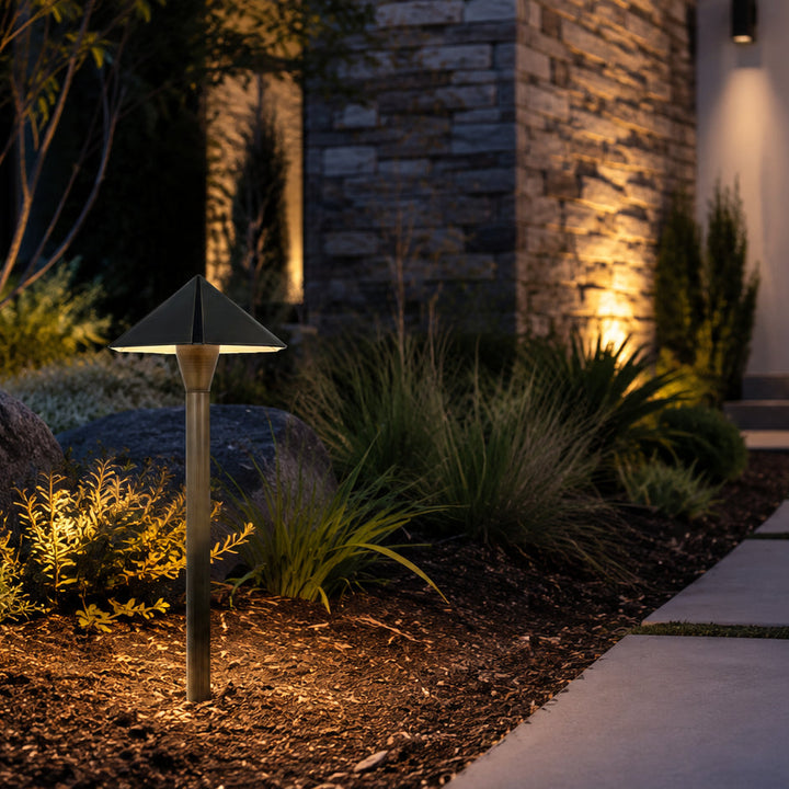 Outdoor Landscape Lighting LED 12V Low Voltage PLB19 Brass LED 12V Low Voltage Pathway Outdoor Lighting Landscape Fixture Lamp Ready G4 Socket